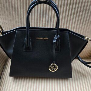 Michael Kors Black Leather Sachel